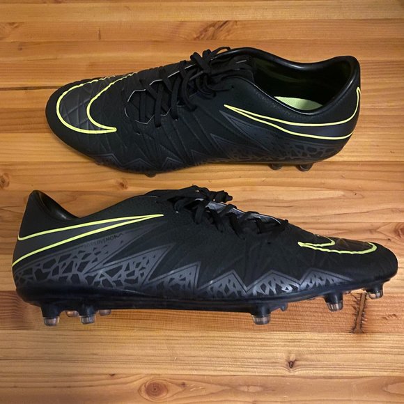 Nike Hypervenom Phinish FG ACC Soccer Cleats, Black, Size 13 - Picture 1 of 6